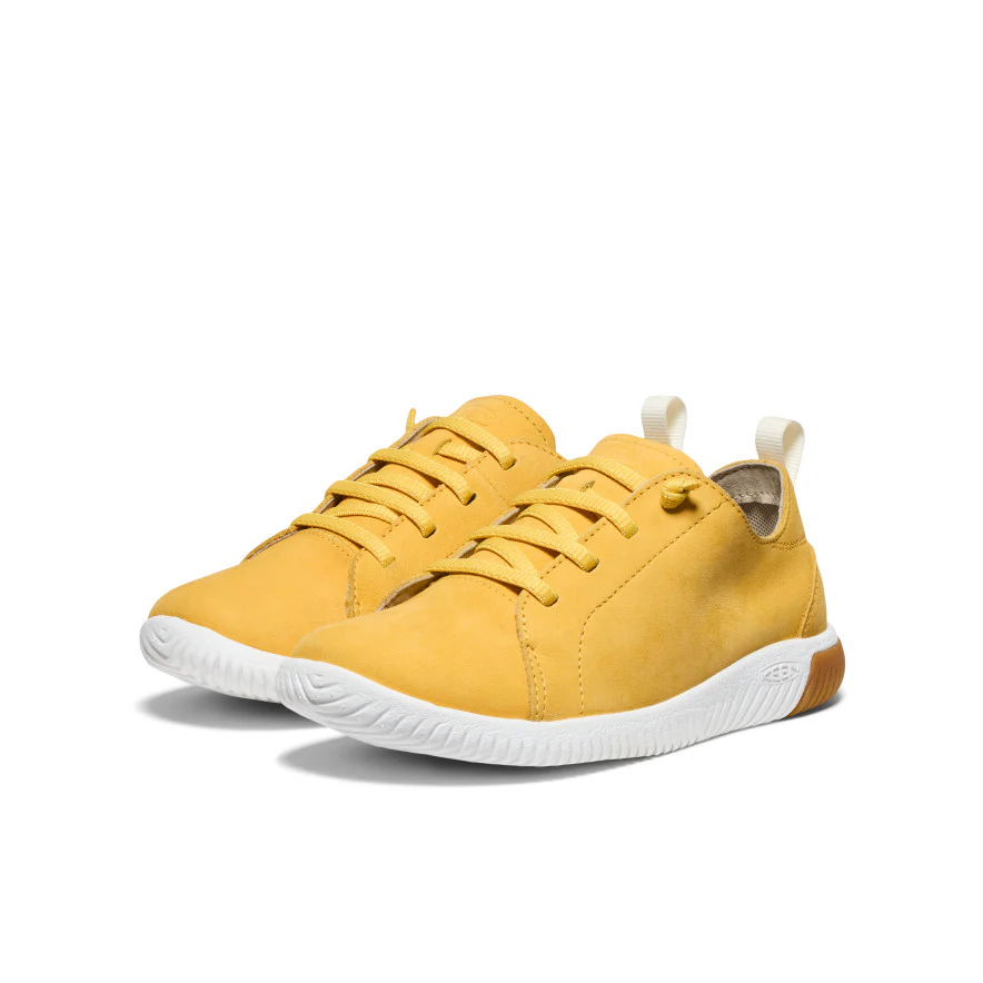 Big Kids' KNX Leather Sneaker | Daffodil/Star White