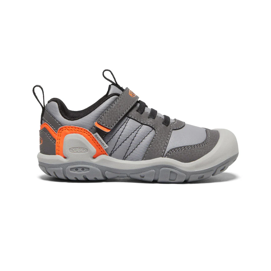 Little Kids' Knotch Peak Sneaker | Magnet/Safety Orange
