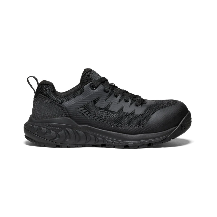 Women's Arvada ESD Work Sneaker (Carbon Toe) | Black/Black
