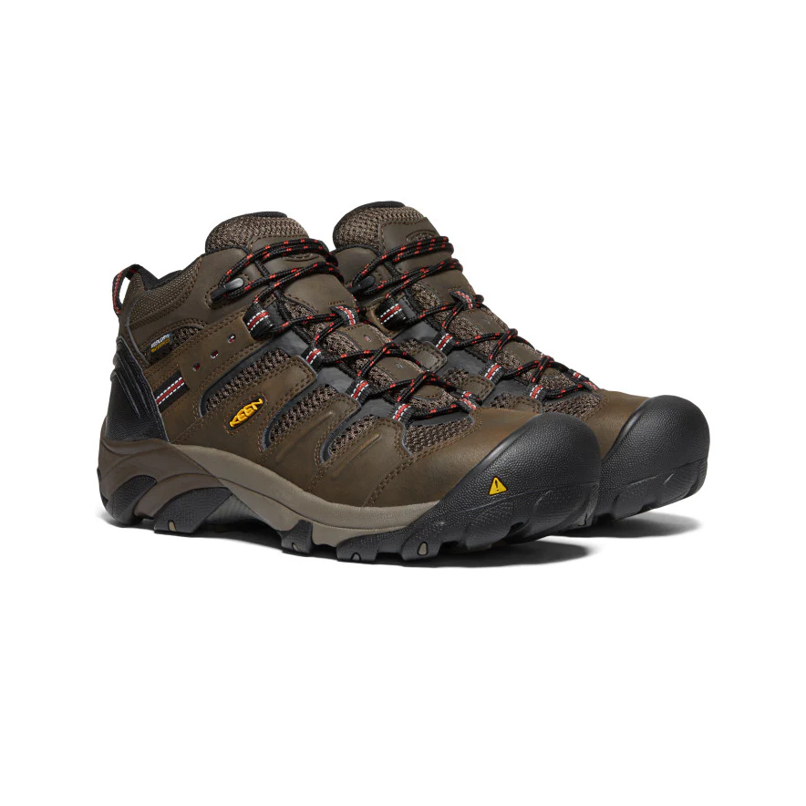 Men's Lansing Mid Waterproof (Steel Toe) | Cascade Brown/Brindle