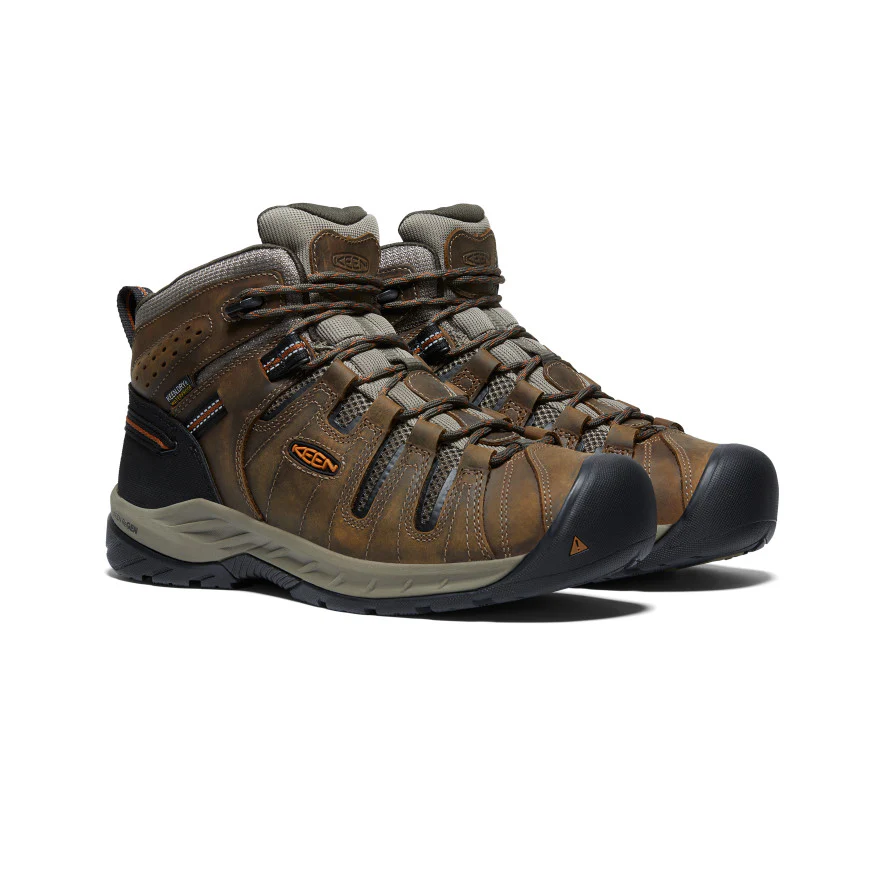 Men's Flint II Waterproof Mid (Soft Toe) | Black Olive/Brindle
