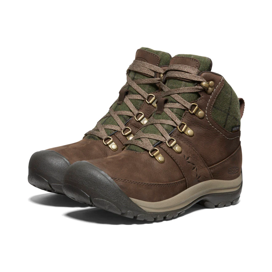 Women's Kaci III Winter Waterproof Boot | Dark Earth/Green Plaid