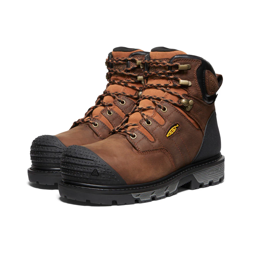 Men's Camden 6 Waterproof Boot (Carbon Toe) | Leather Brown/Black