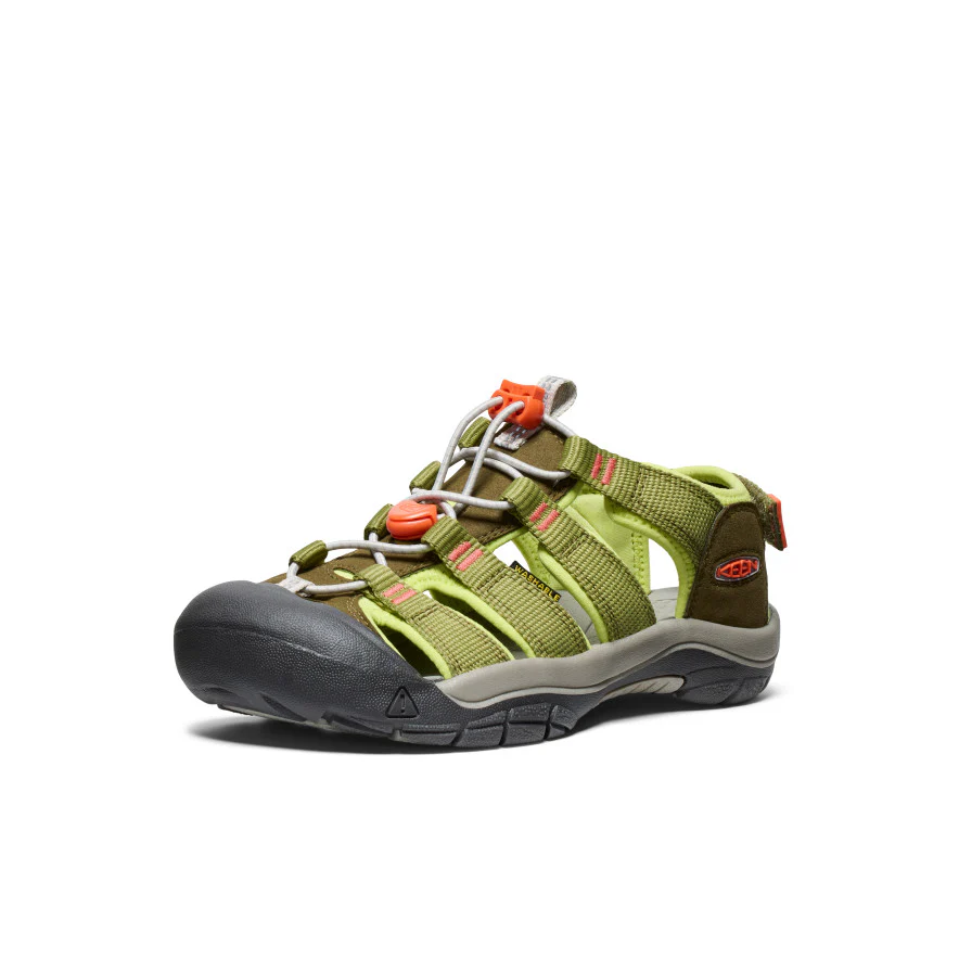 Big Kids' Newport Boundless Sandal | Dark Olive/Scarlet Ibis