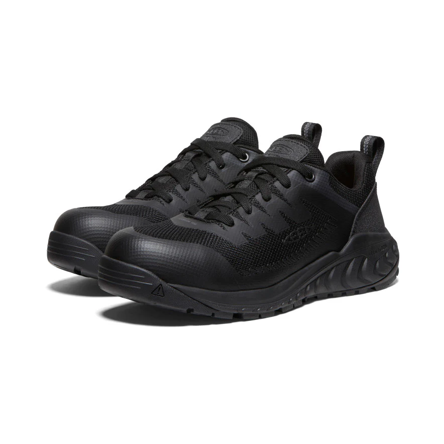 Men's Arvada ESD Work Sneaker (Carbon Toe) | Black/Black