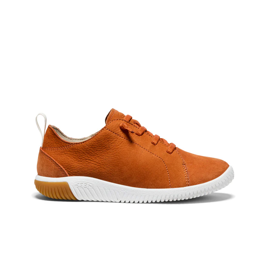 Big Kids' KNX Leather Sneaker | Gold Flame/Star White