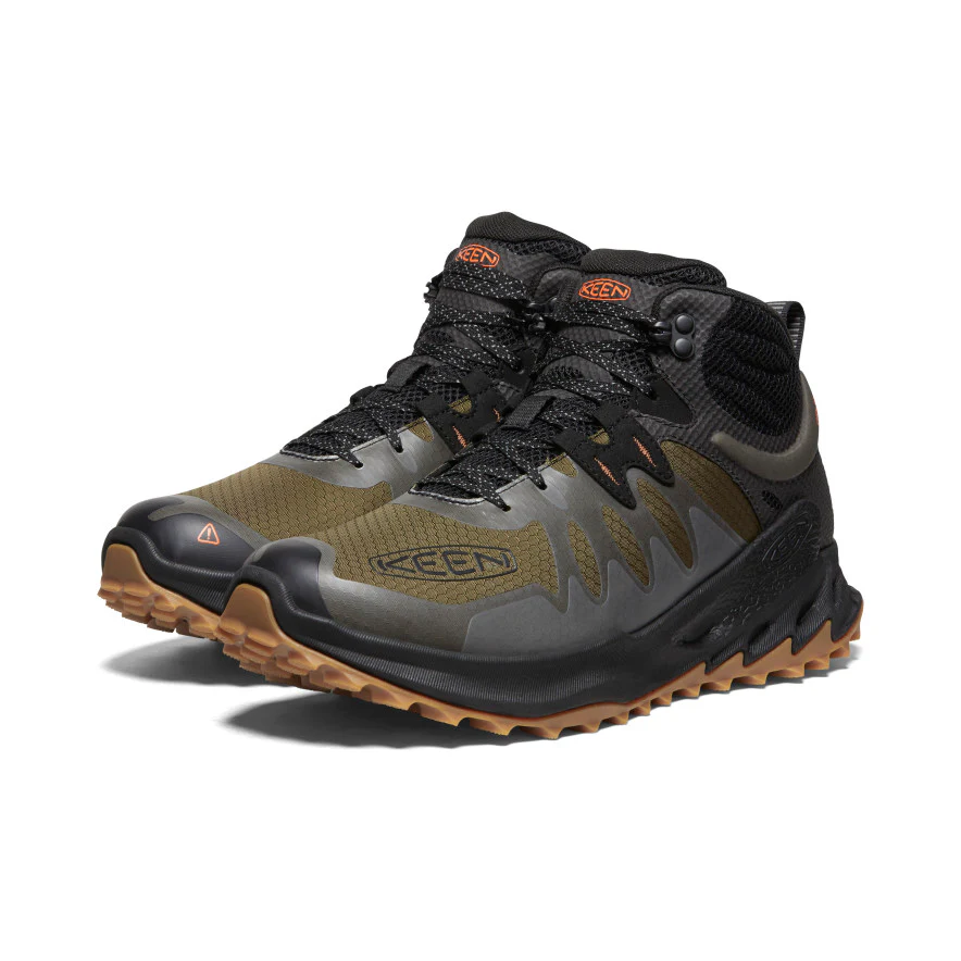 Men's Zionic Waterproof Hiking Boot | Dark Olive/Scarlet Ibis