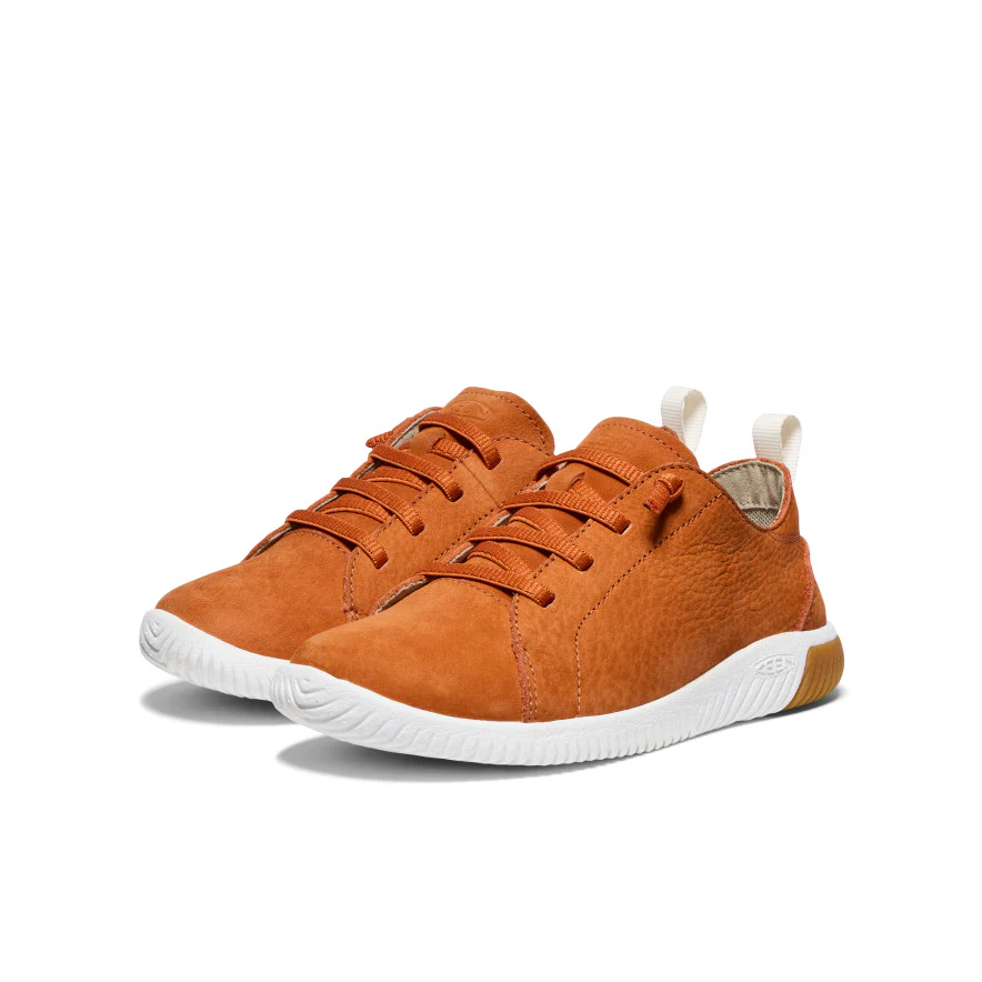 Big Kids' KNX Leather Sneaker | Gold Flame/Star White