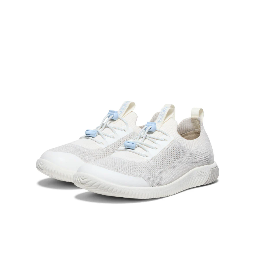 Big Kids' KNX Knit Sneaker | Star White/Skyway