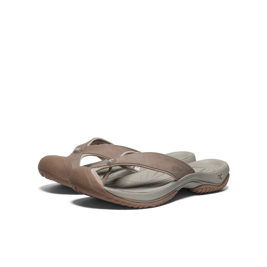 Men's Waimea Leather Flip-Flop | Brindle/Birch