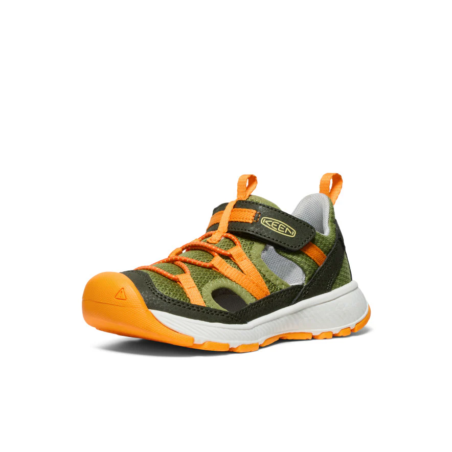 Little Kids' Motozoa Sandal | Forest Night/Bright Marigold