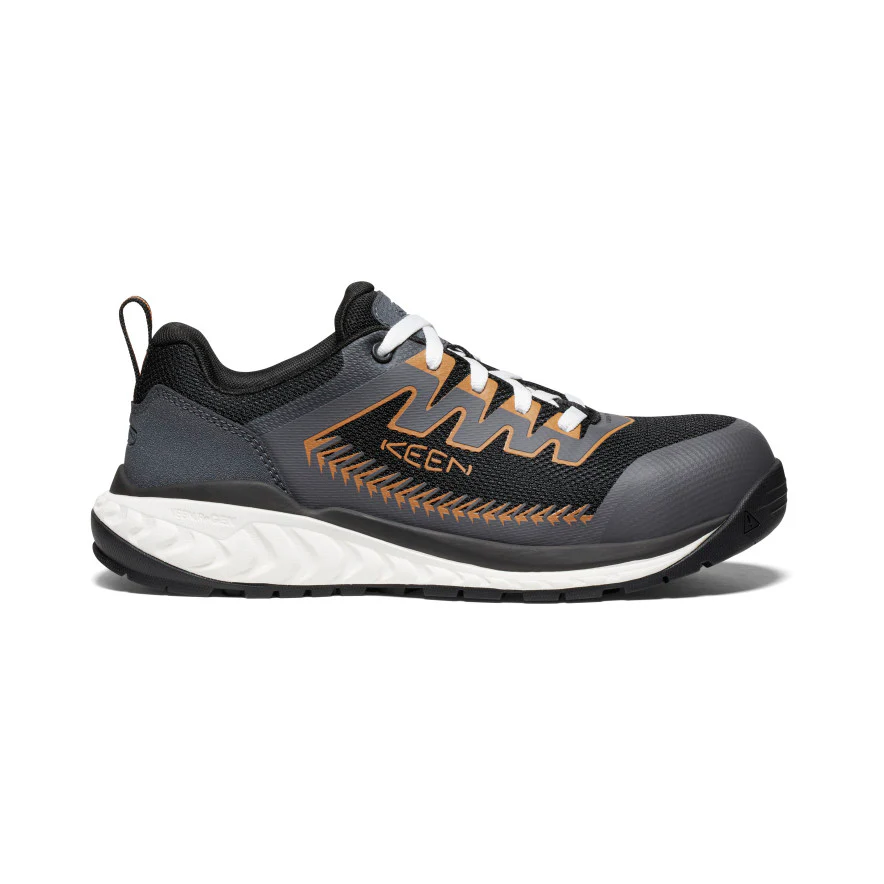 Men's Arvada Work Sneaker (Carbon Toe) | Black/Curry