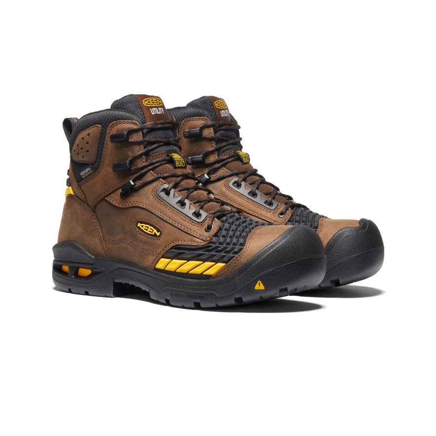 Men's Troy 6 Waterproof Boot (Carbon Toe) | Dark Earth/Black