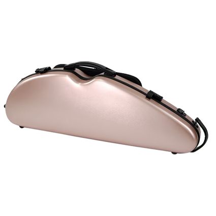 HQ Half Moon Violin Case, Black & Silver