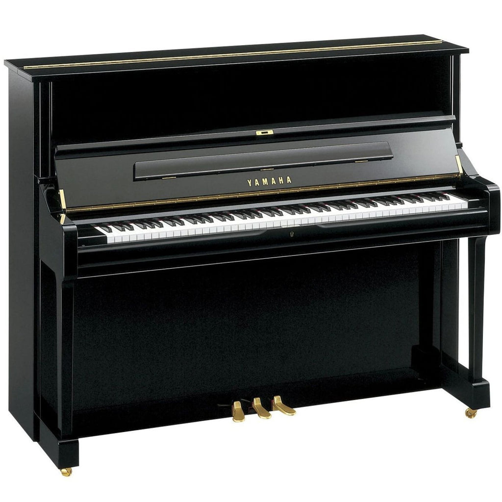Yamaha U1J Upright Piano, Chippendale Satin Dark Walnut