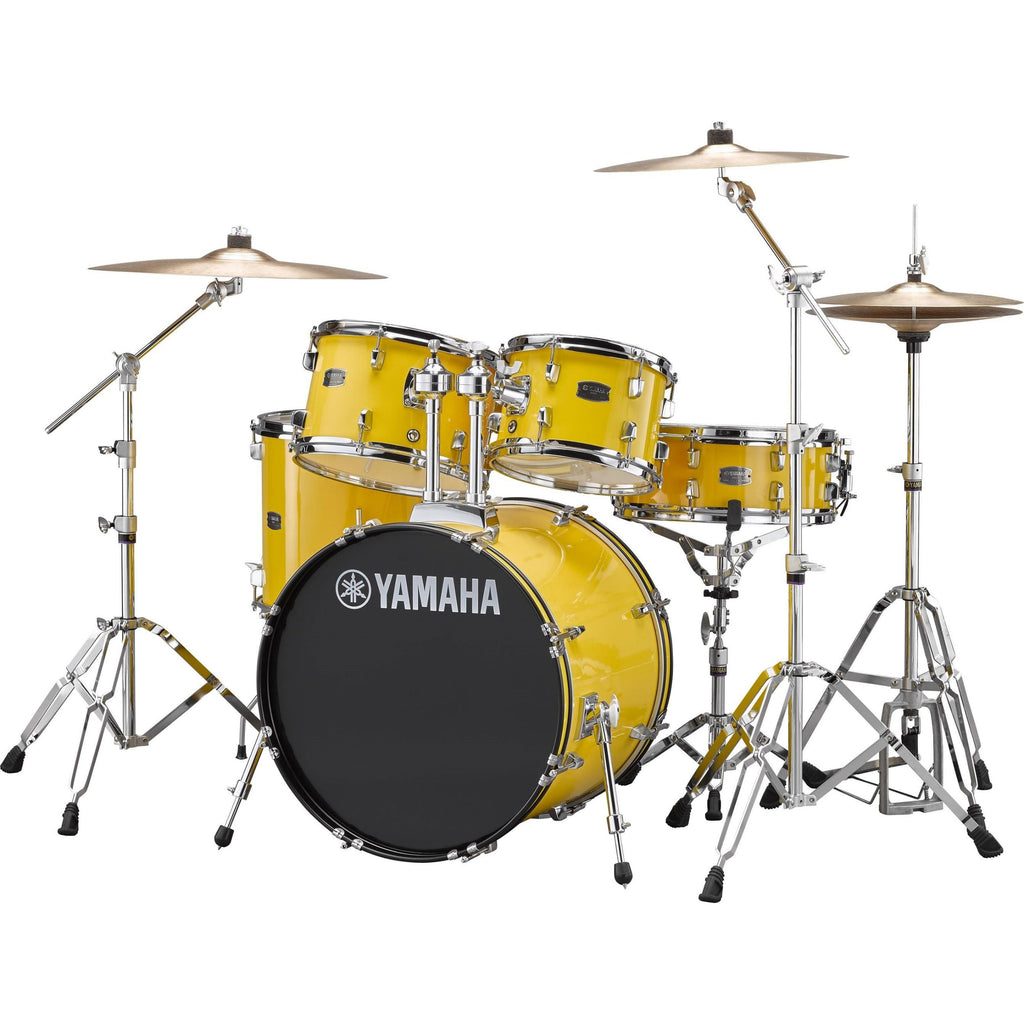 Yamaha RDP0F5YL Rydeen Fusion Drum Kit, Mellow Yellow with Free Yamaha