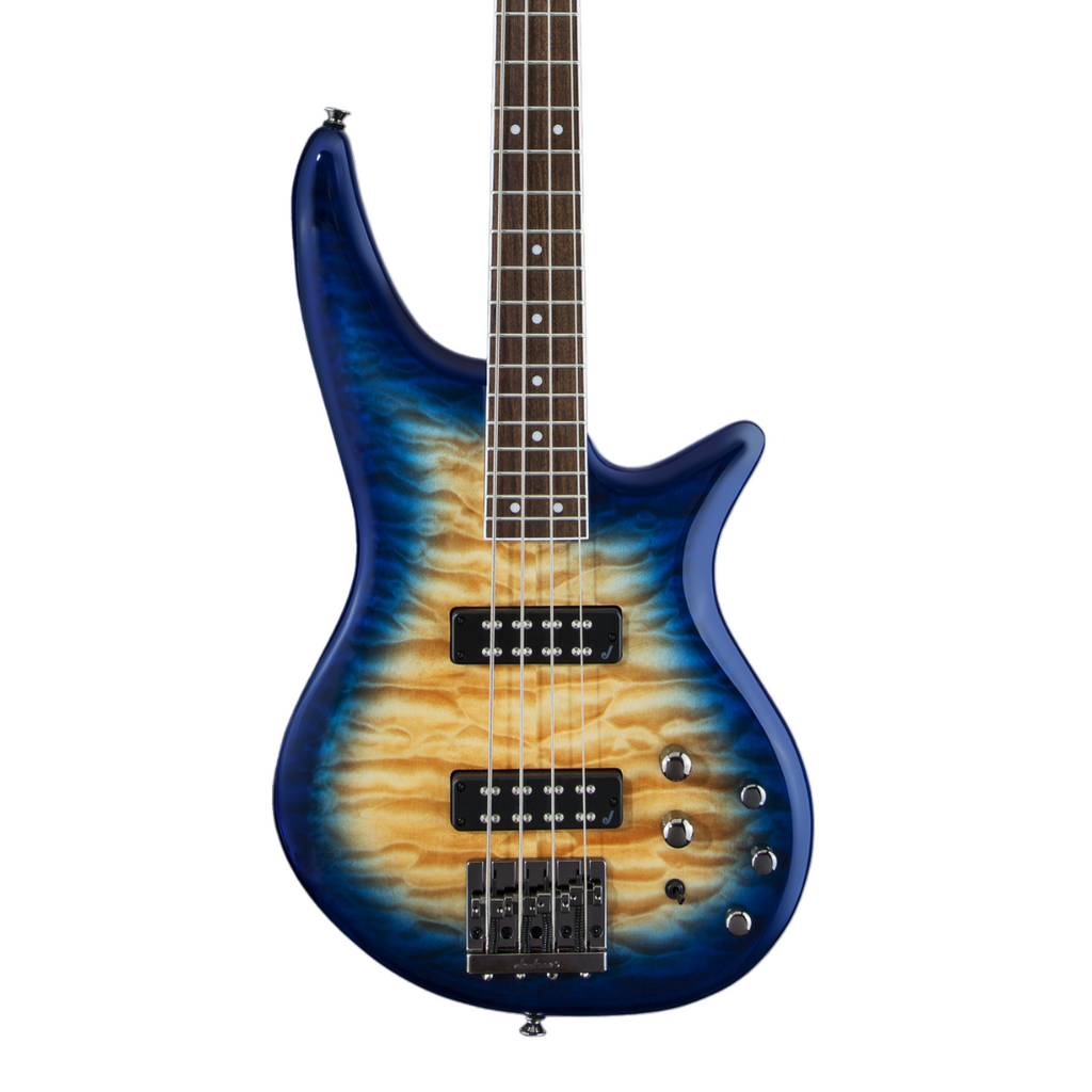 Jackson Spectra Bass JS3Q Amber Blue Burst - - Bass