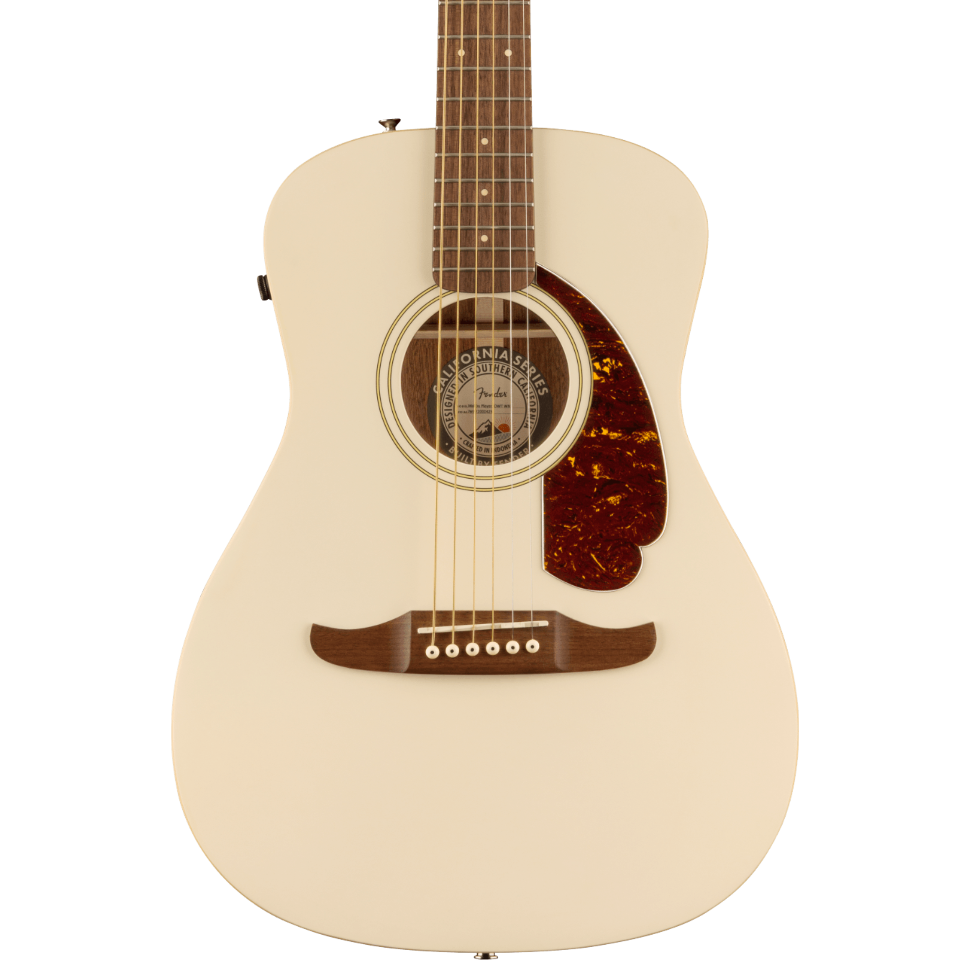 Fender California Series Malibu Player Acoustic-Electric Guitar, Olymp