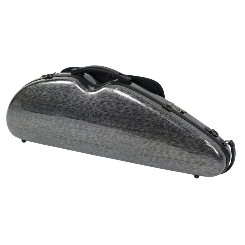 HQ Half Moon Violin Case, Brushed Rose Gold
