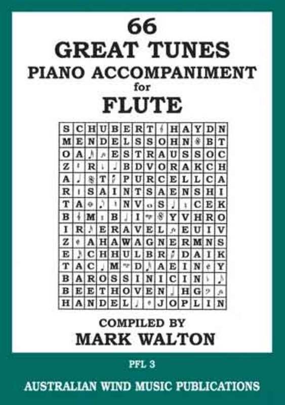 66 Great Tunes - Piano Acc. for Flute