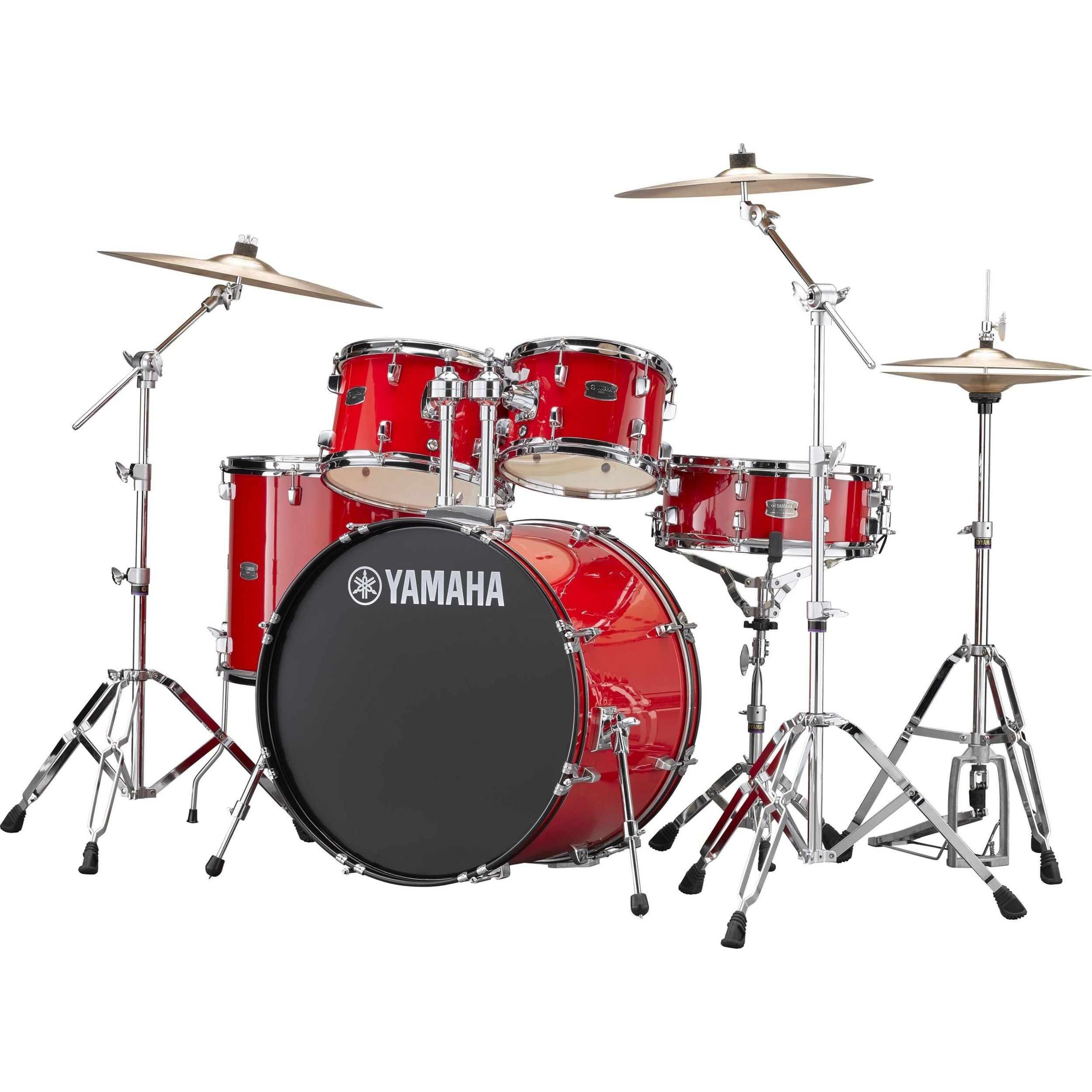 Yamaha RDP2F5RD Rydeen Euro Drum Kit, Hot Red with Free Yamaha Stool &