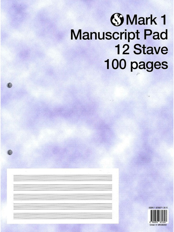 Bass Guitar Tablature Manuscript Paper (Purple Cover)