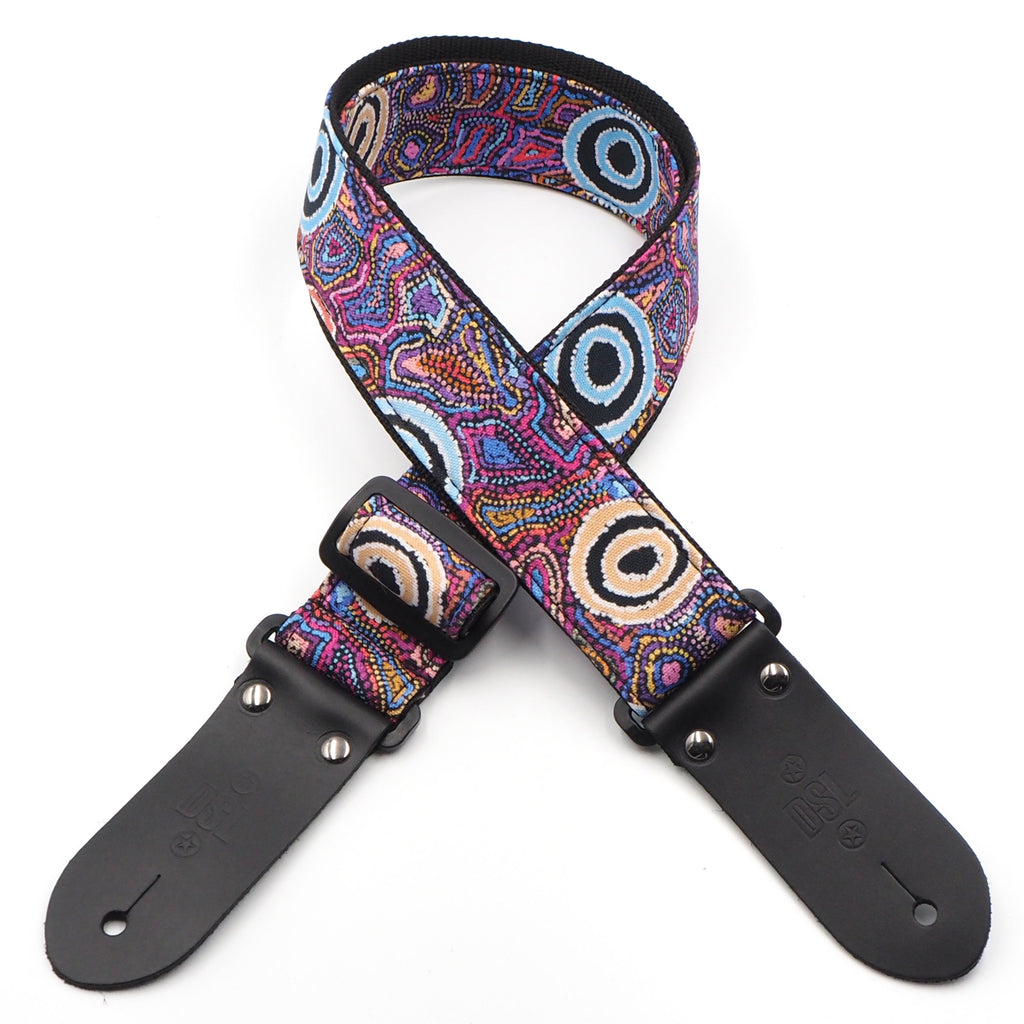 DSL 2" Guitar Strap Indigenous, Red Kangaroo