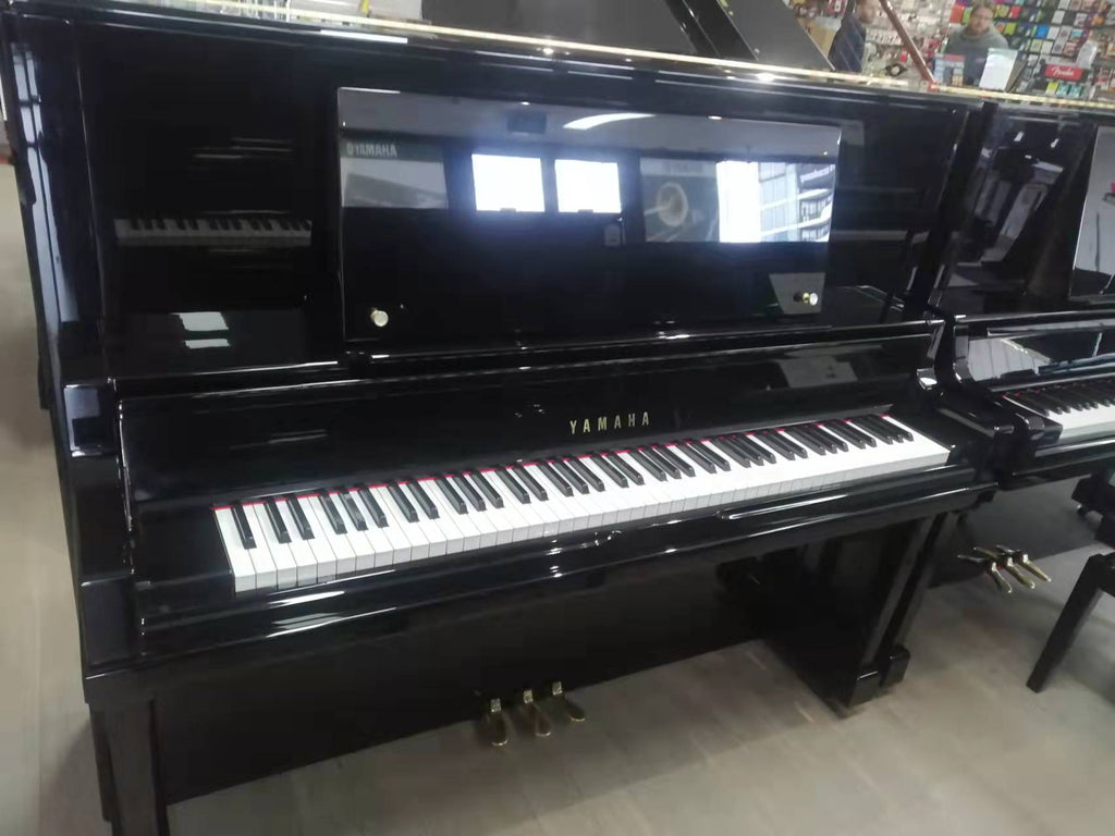 Yamaha U1PEQ Upright Piano, Polished Ebony