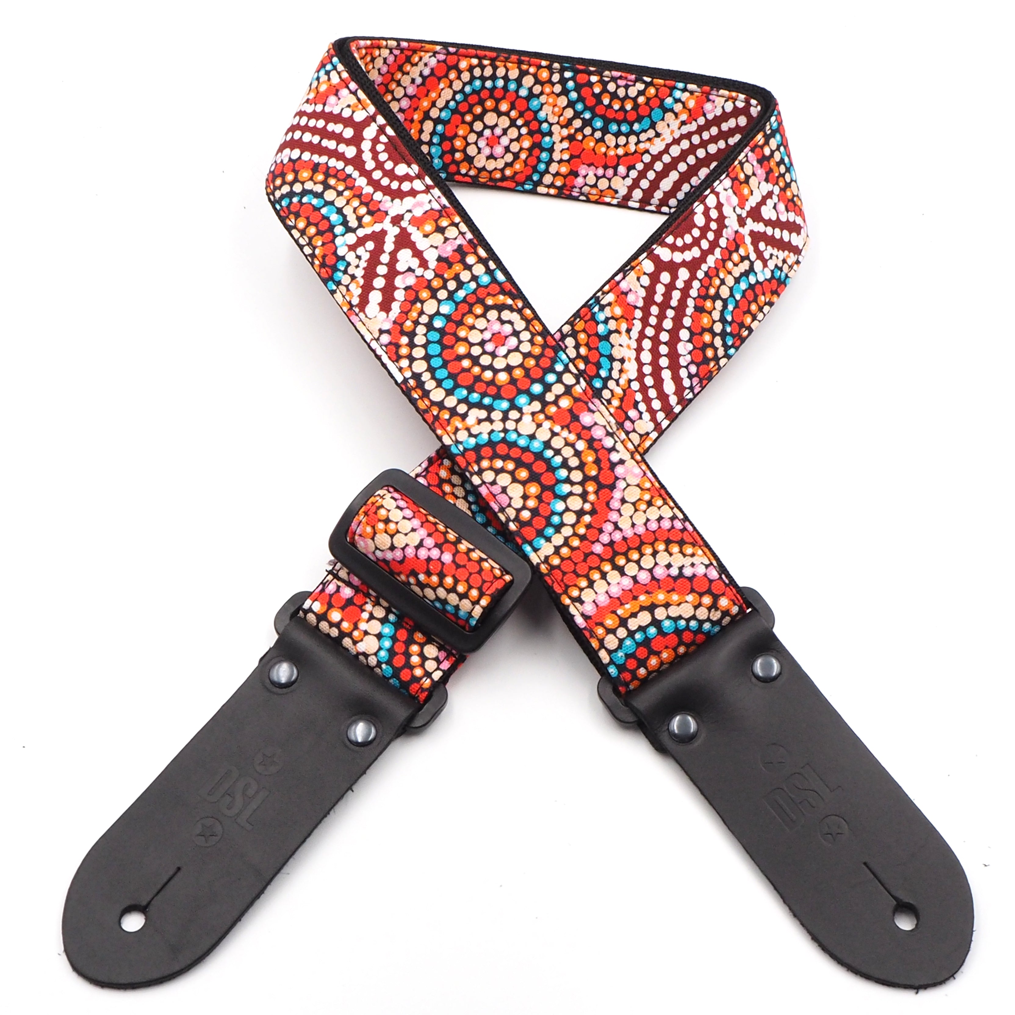 DSL 2" Guitar Strap Indigenous, Goanna Dreaming