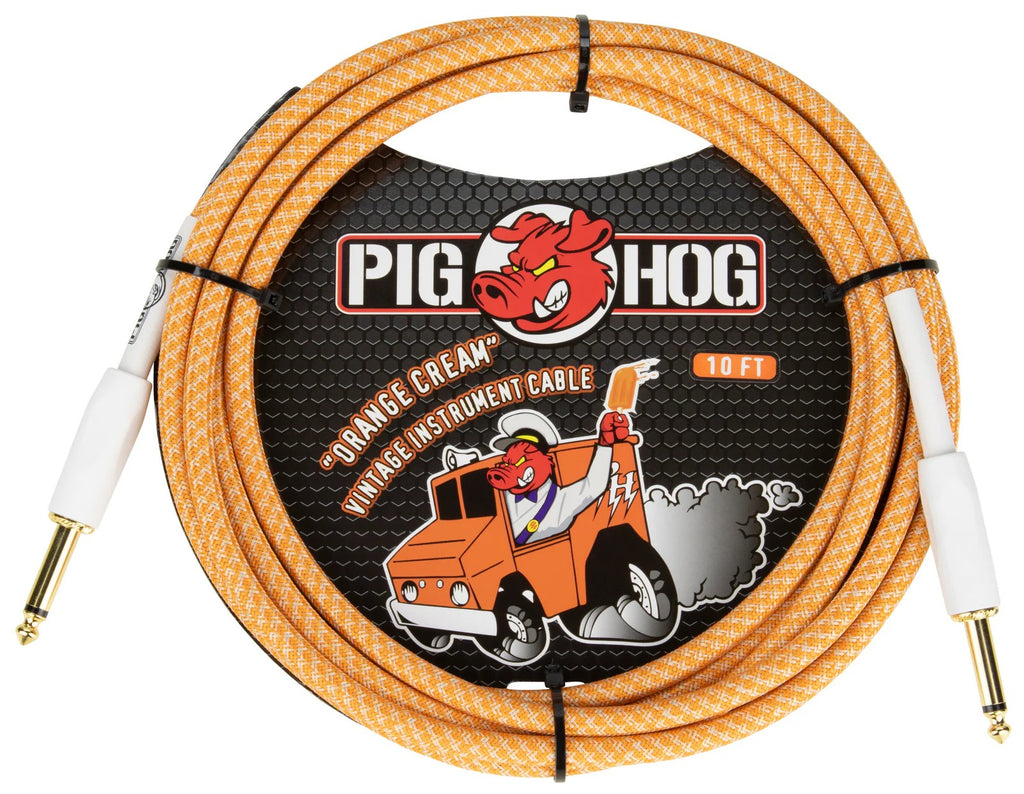 Pig Hog Instrument Cable 10ft, Riviera Purple