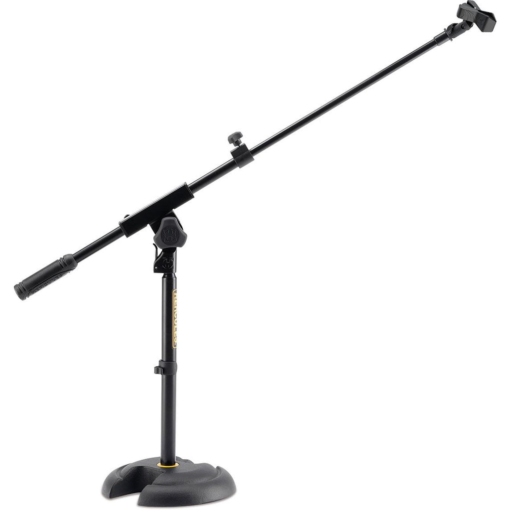 Hercules MS120B Low Profile Mic Stand w/Boom & Mic Clip