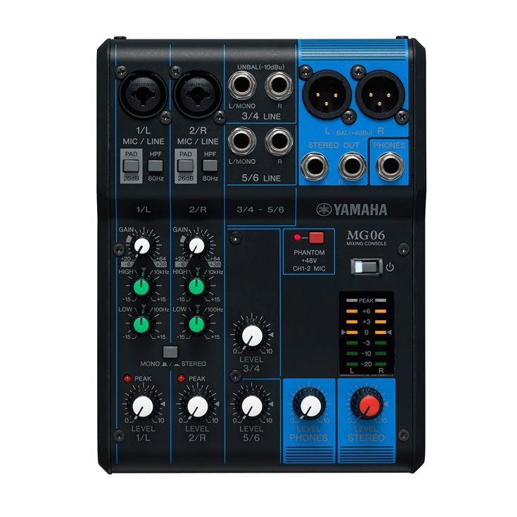 Yamaha MG06 6-Channel Mixer