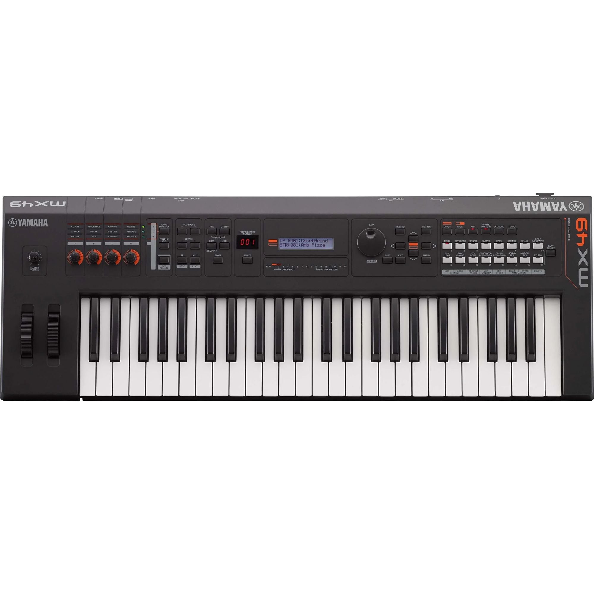 Yamaha MODX6 61-Key Synthesizer with AWM2 & FM-X Sound Engines