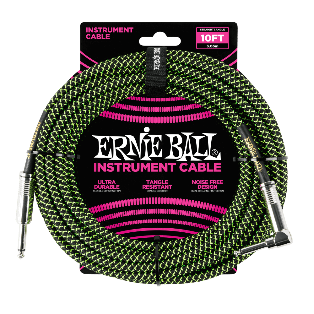 Ernie Ball Braided Straight/Angle Instrument Cable