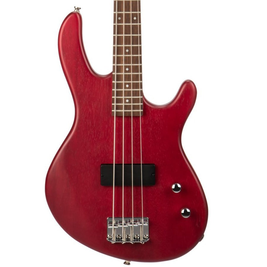 Cort Action Junior Short Scale Bass, Black Cherry