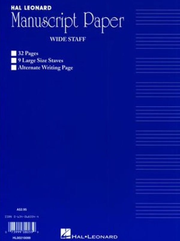 Guitar Tablature Manuscript Paper - Wire-Bound