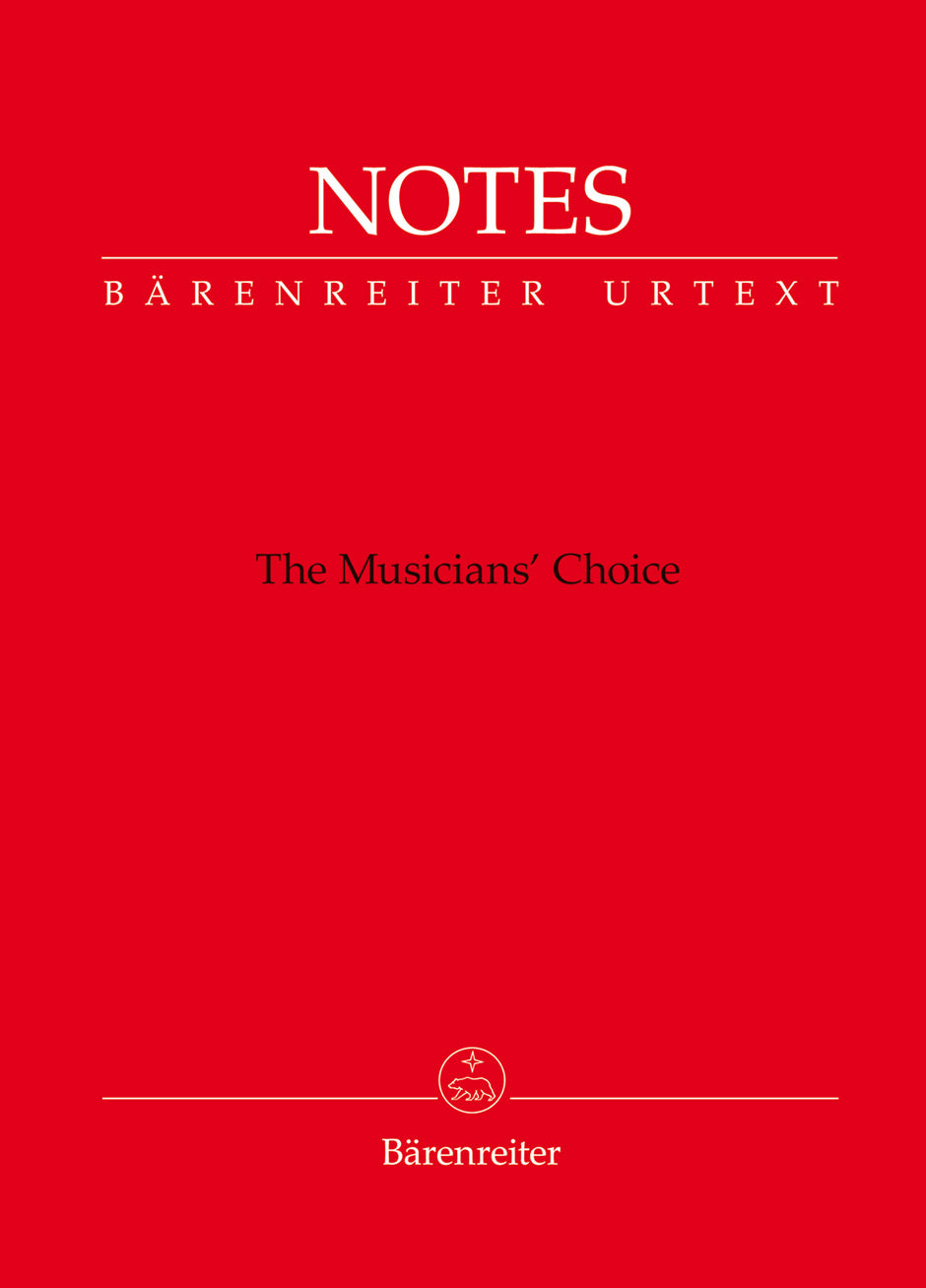 B?renreiter: The Musician's Choice Notebook - Red Cover