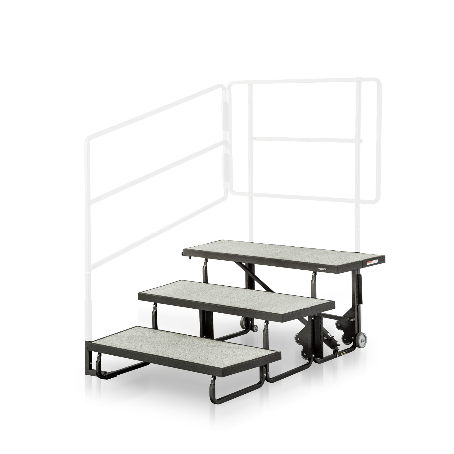 Alges Choral Riser, Back Rail for 4th Step