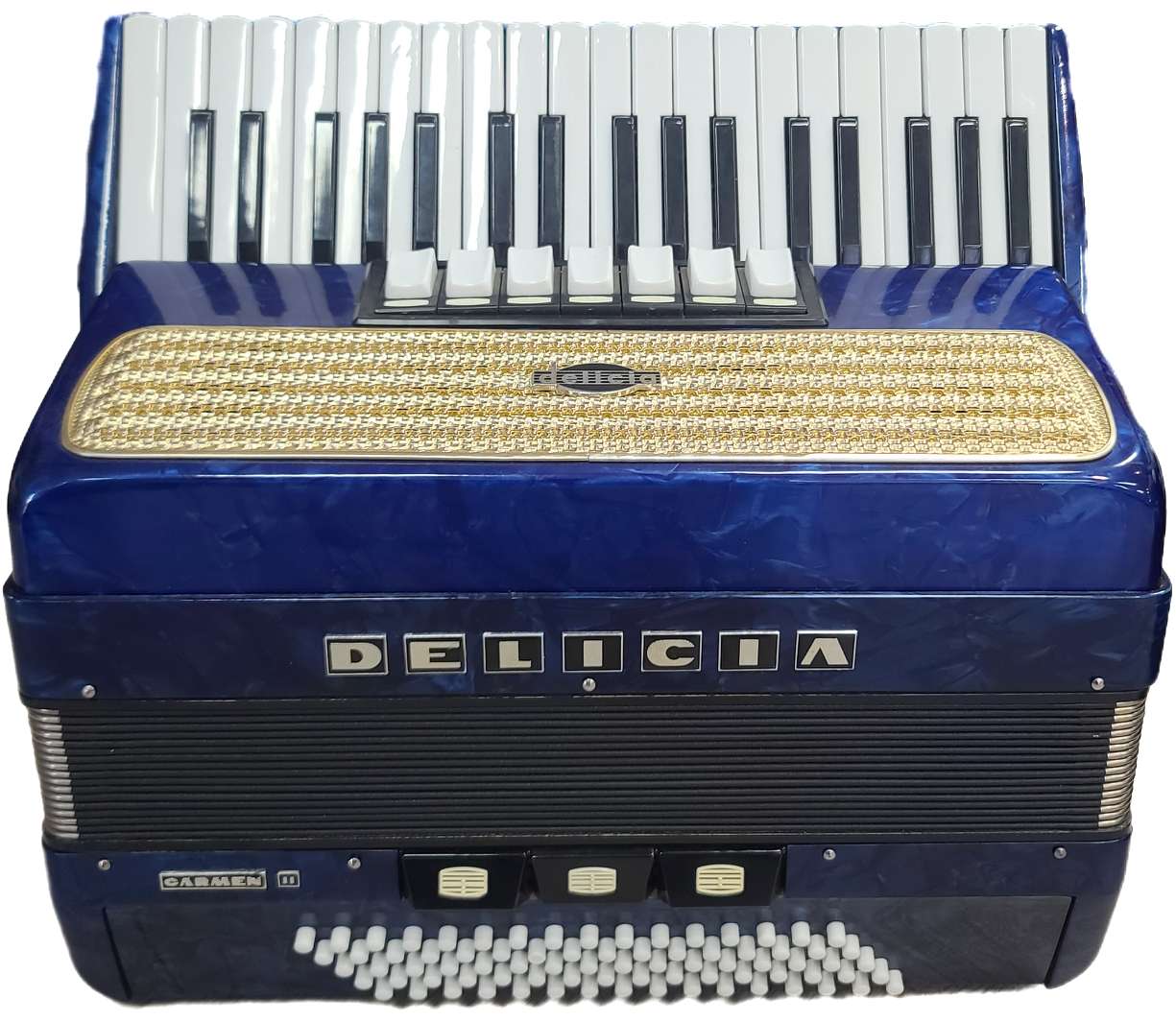 Delicia 80 Bass Piano Accordion Blue | Carmen II | Second-Hand