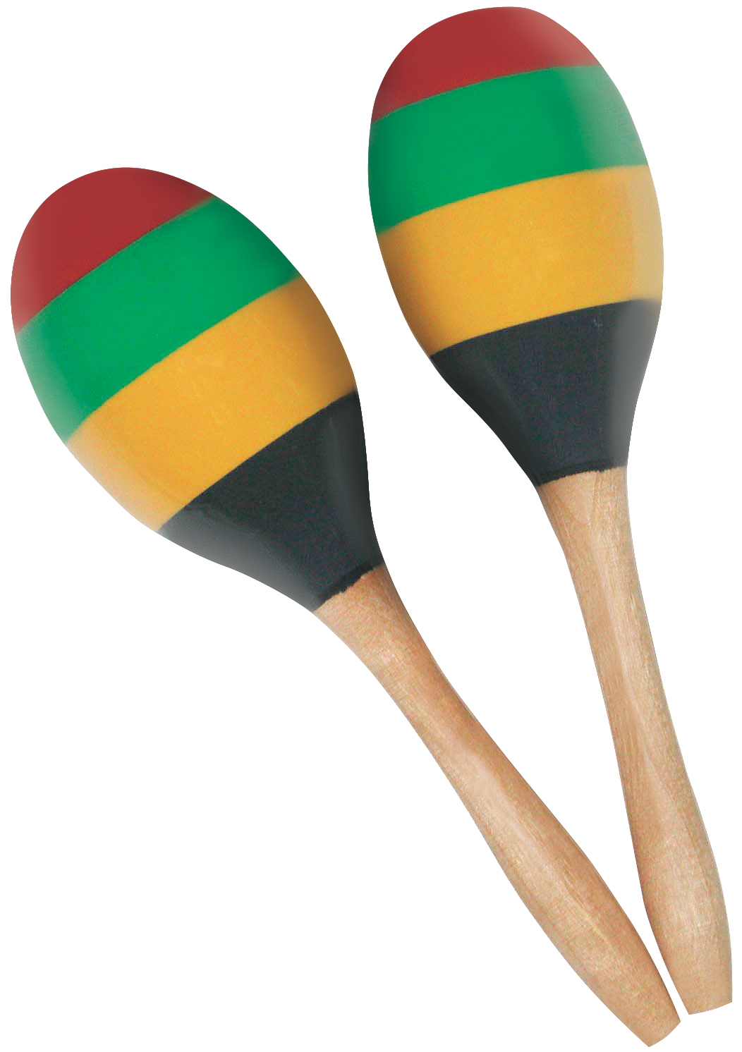 AMS ED764 10" Tropical Wooden Maracas