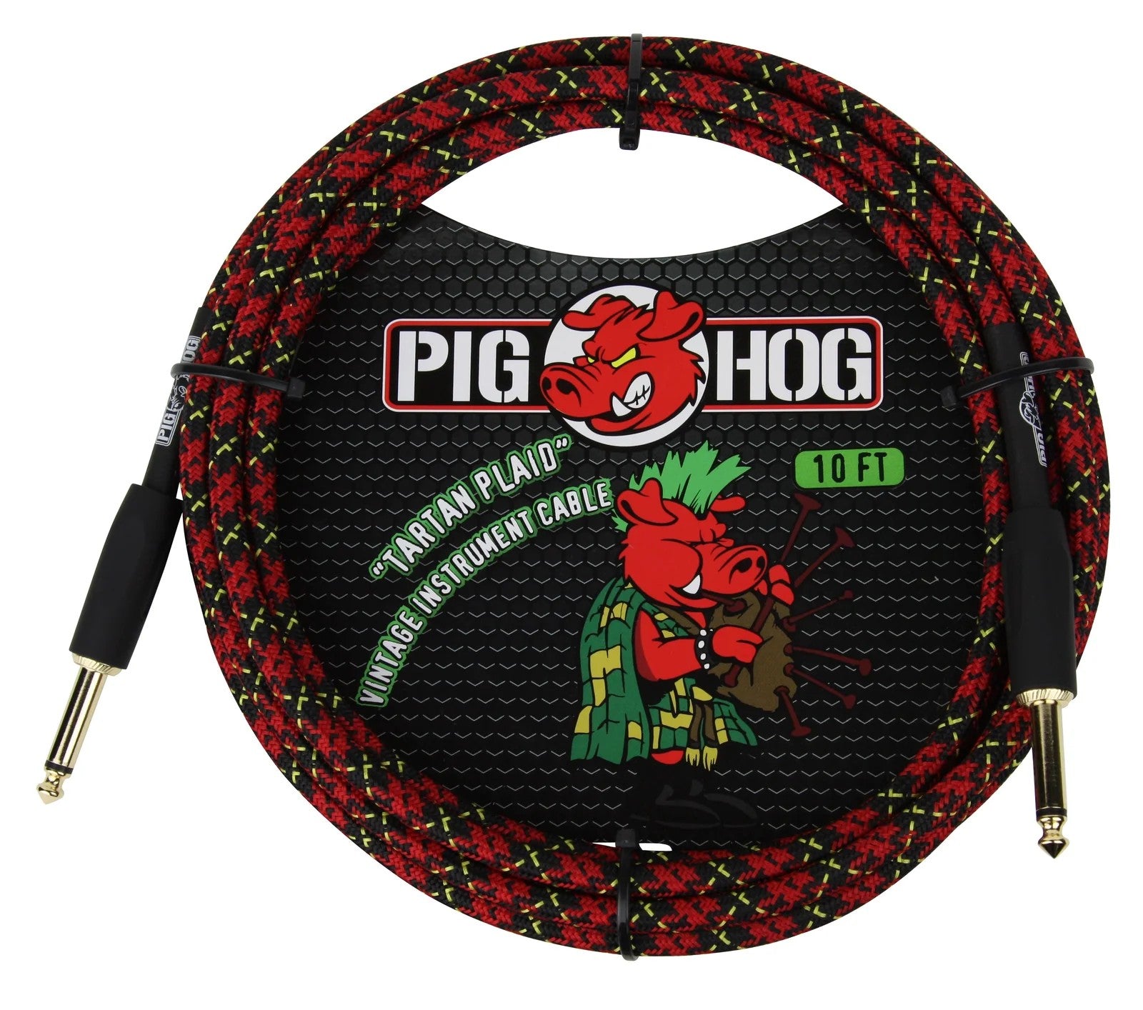 Pig Hog Instrument Cable 10ft, Tuscan Brown