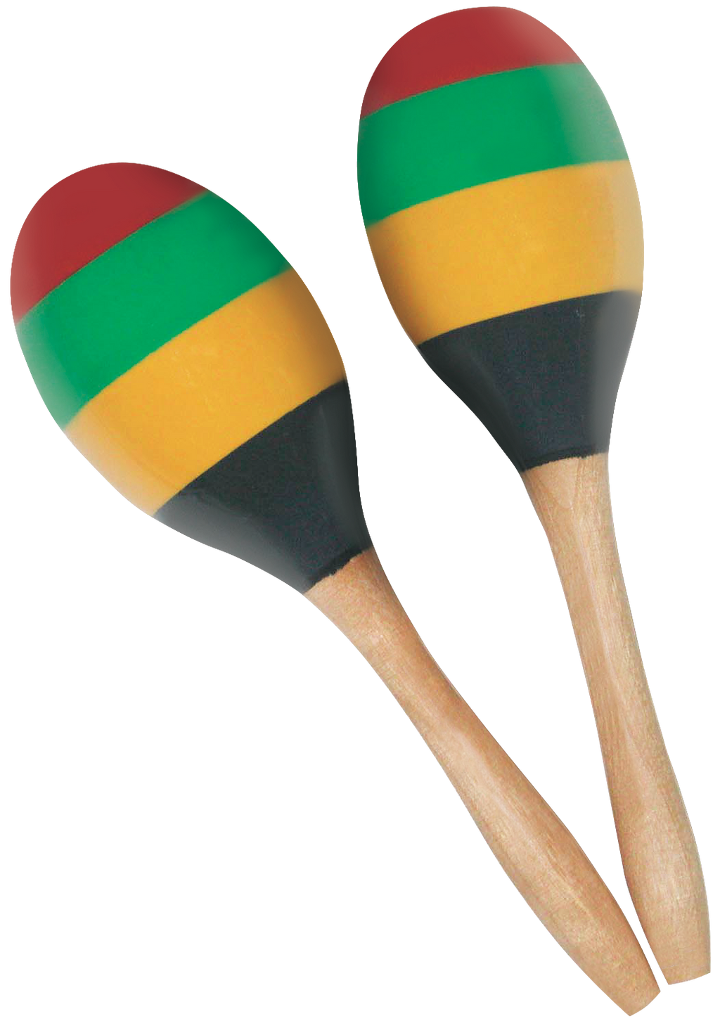 AMS ED764 10" Tropical Wooden Maracas