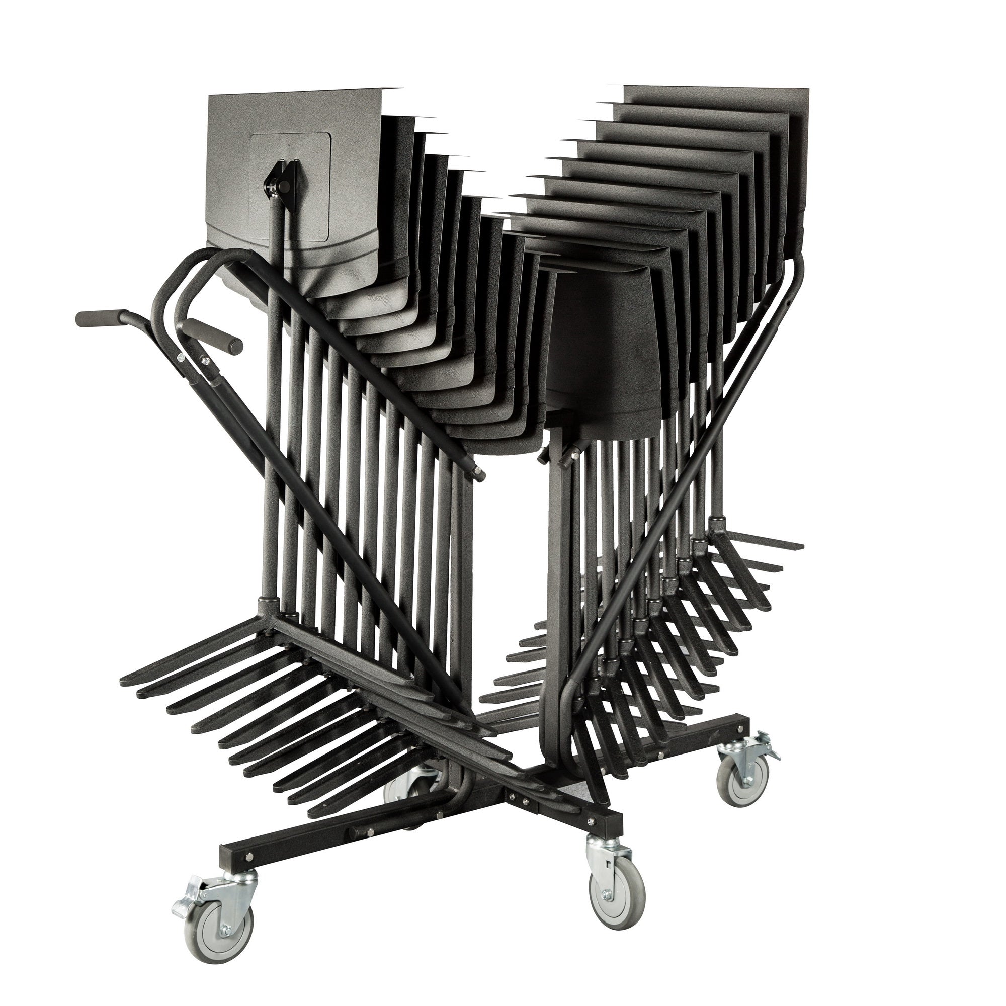 Alges Music Stand Large Storage Cart and 20 Music Stand Bundle