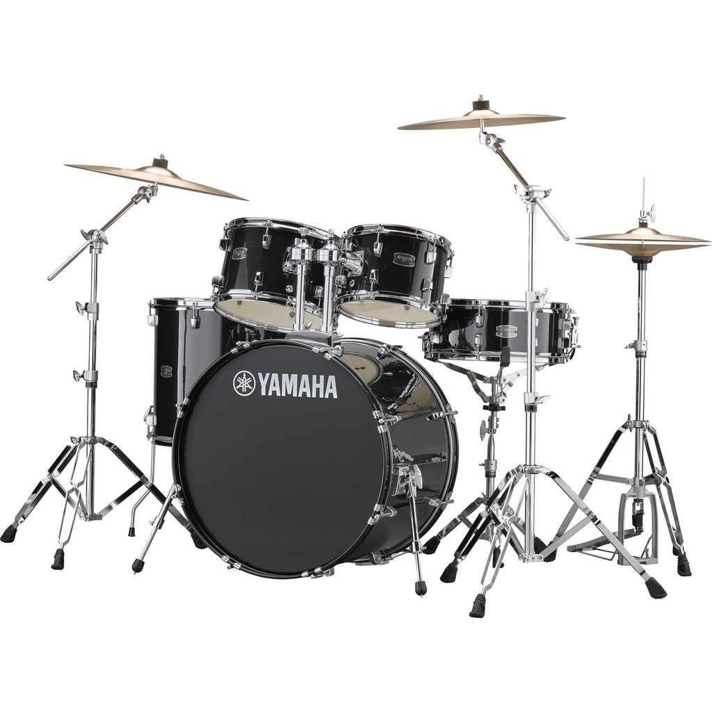 Yamaha RDP2F5BLG Rydeen Euro Drum Kit, Black Glitter with Free Yamaha