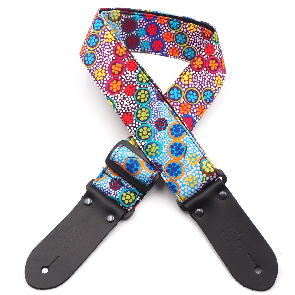 DSL 2" Guitar Strap Indigenous, Emu Dreaming