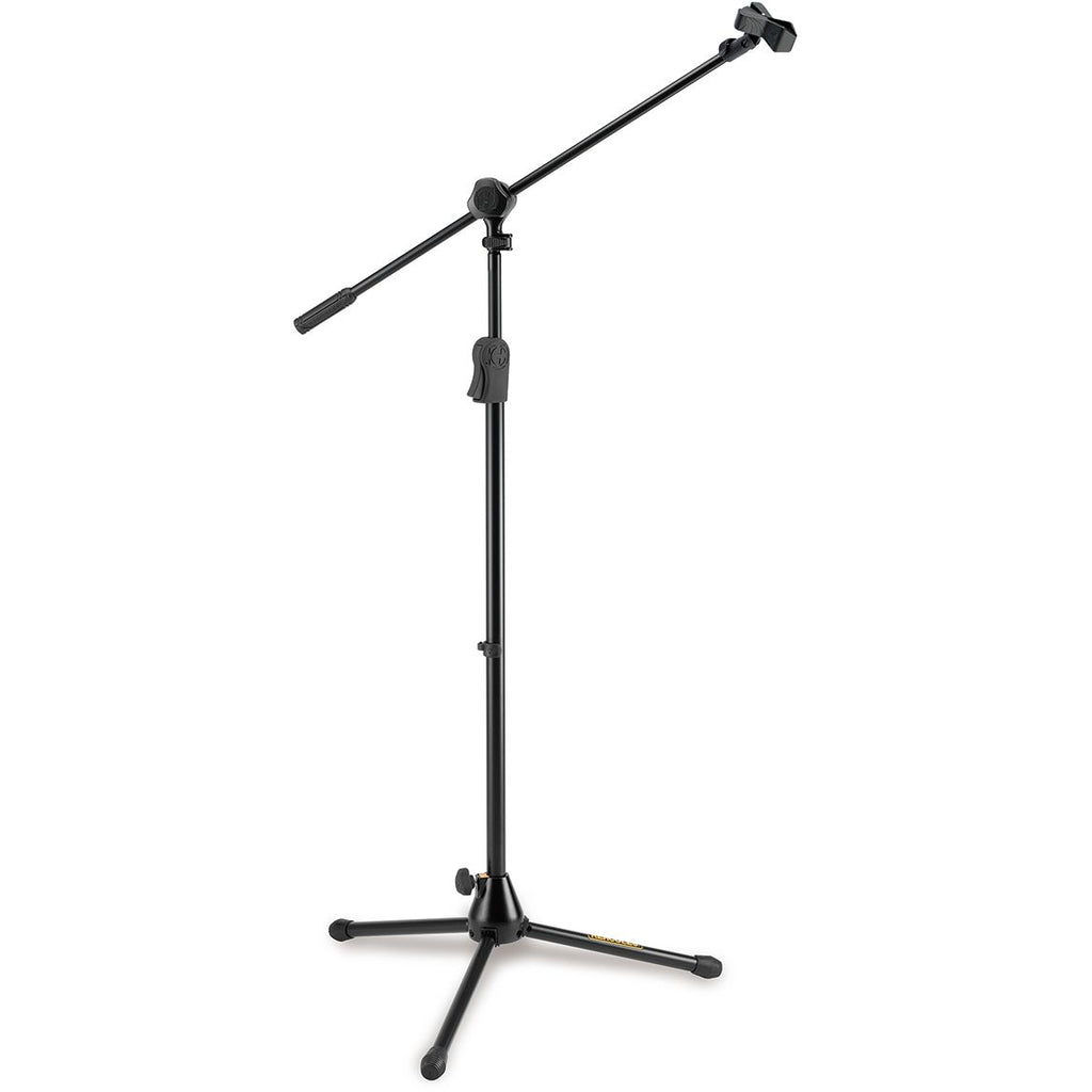 Hercules EZ Clutch Tripod Microphone Stand w/2-in-1 Hideaway Boom