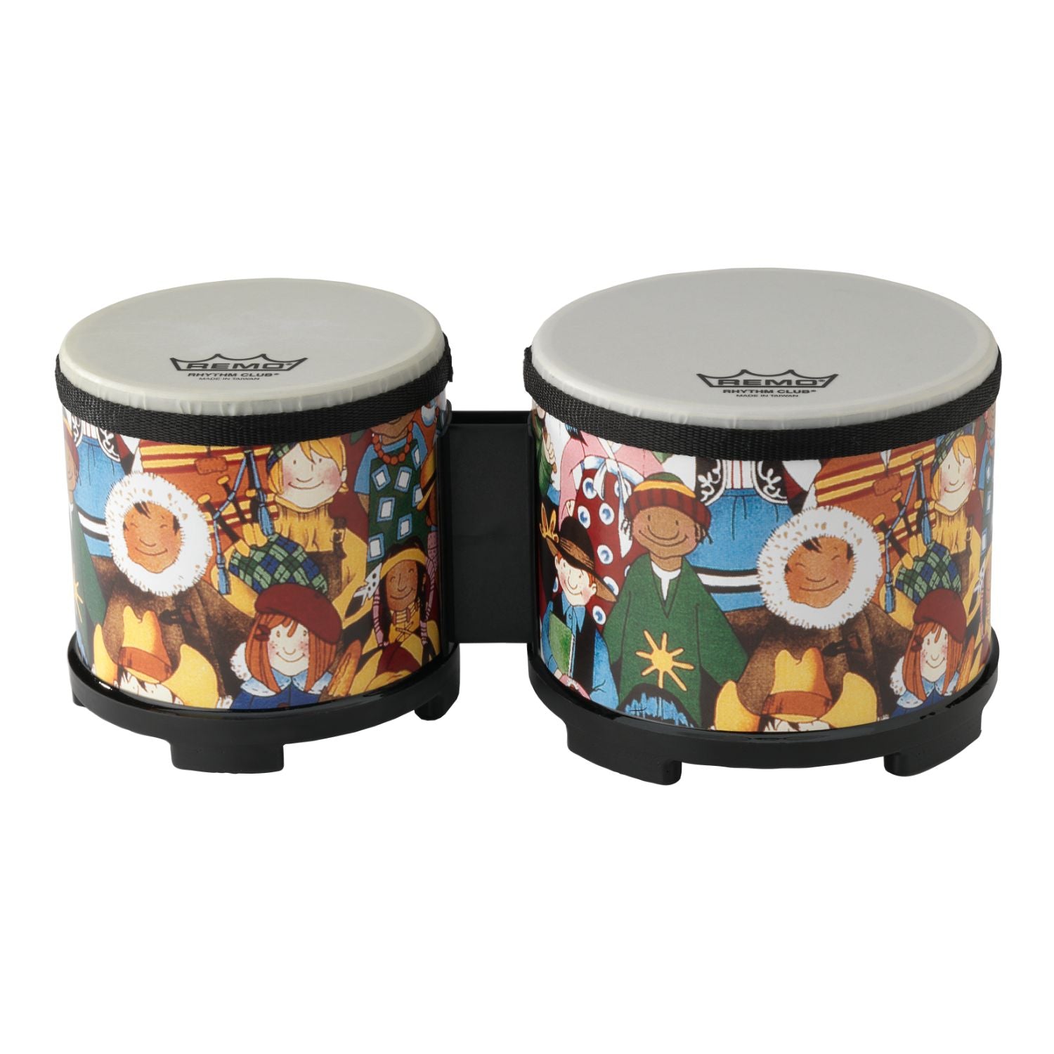Remo Kids Percussion? Bongo, Fabric Rain Forest