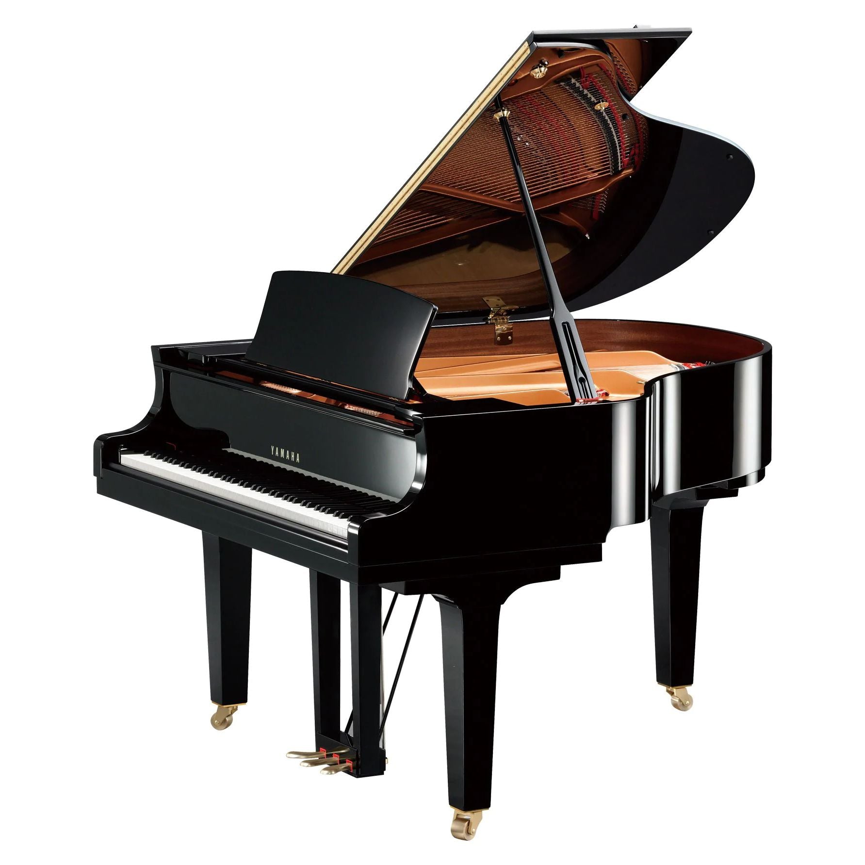 Yamaha C2X Grand Piano, Polished Ebony