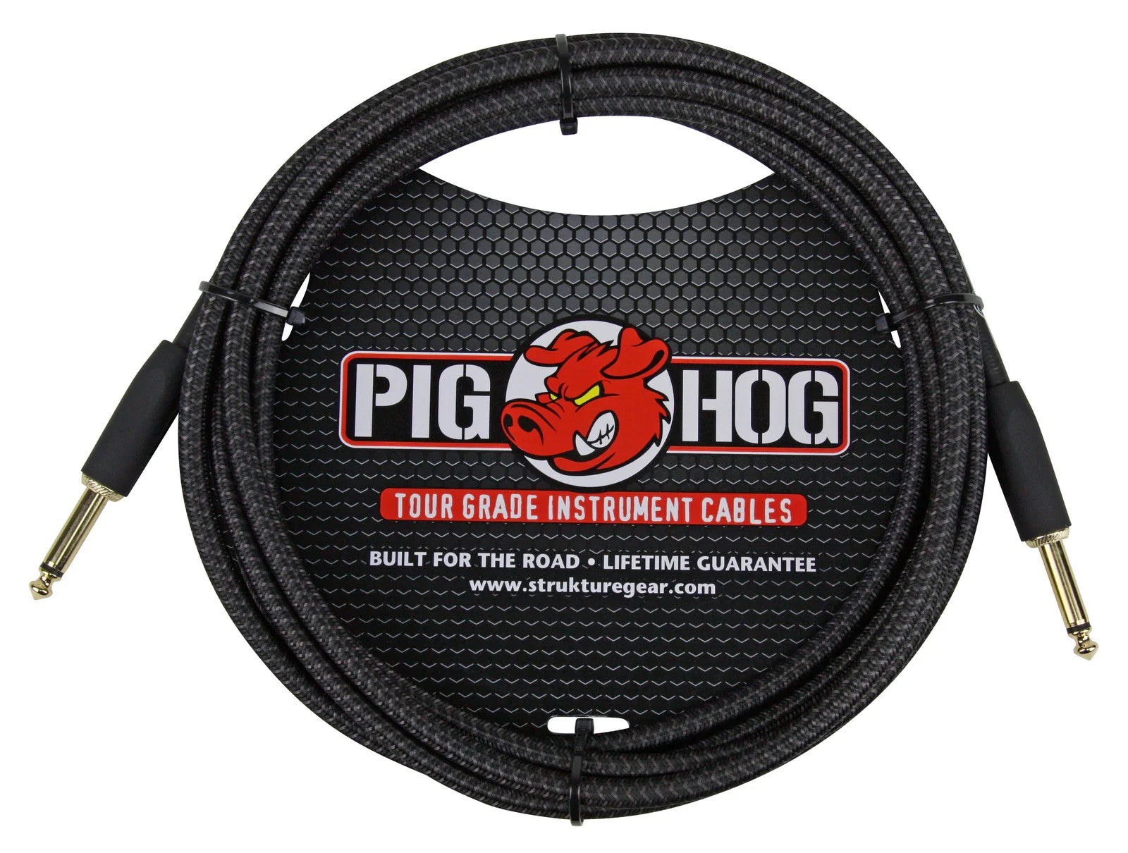 Pig Hog Instrument Cable 10ft, Candy Apple Red