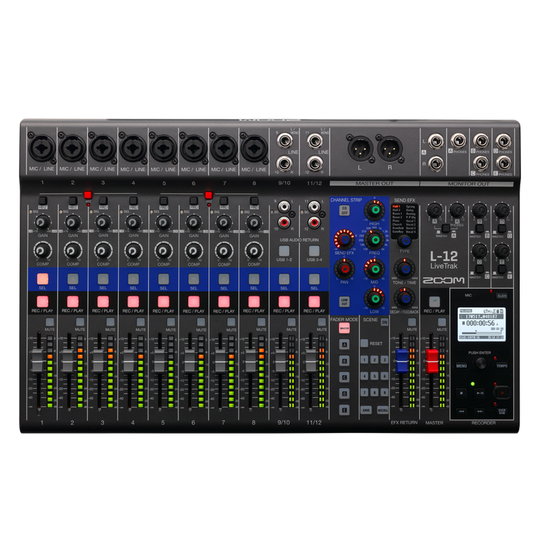 Zoom LiveTrak L-8 - - Podcasting mixer - Melbourne